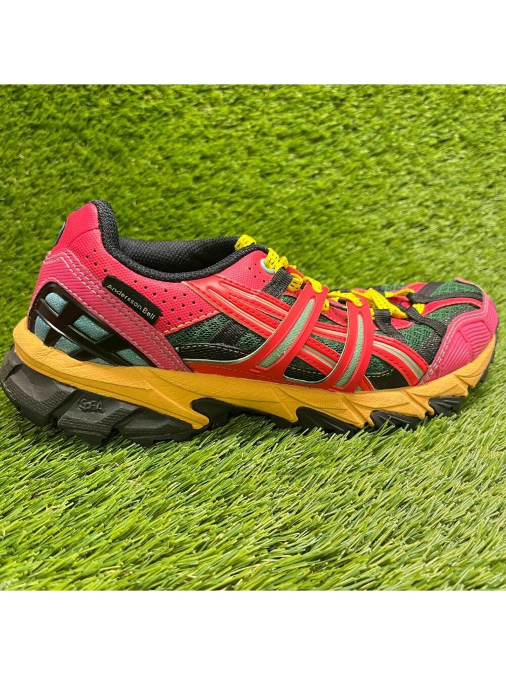 Asics Gel-Sonoma 15-50 Mens Size 6 Pink Green Athletic Running Shoes Sneakers